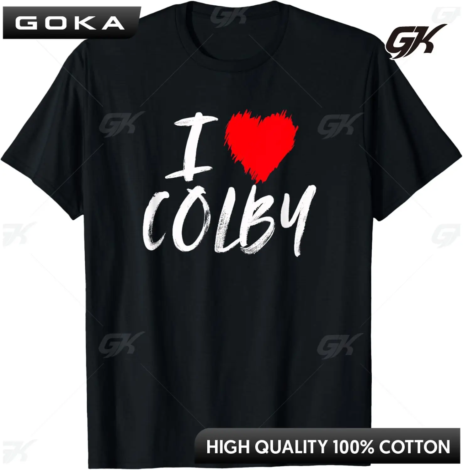 I Love Colby Red Heart Husband Son Dad Boyfriend Graphic T Shirts Grandson T-Shirt Streetwear Men Clothing Print Tops