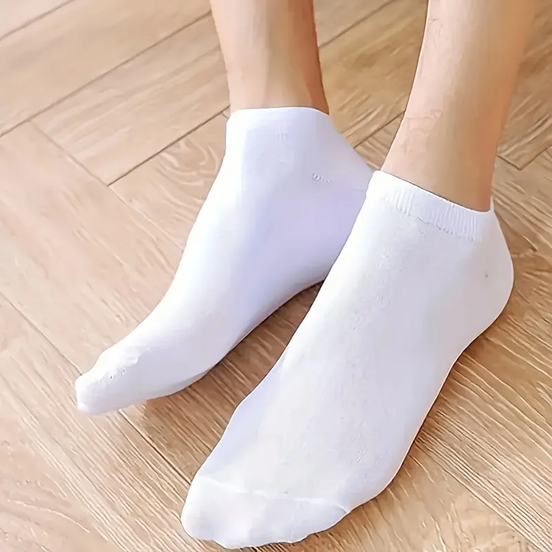 10 par/3 pary/4 pary jednokolorowych skarpetek miękkich i wygodnych, lekkich, trwałych, codziennych, sportowych, podwójnego zastosowania