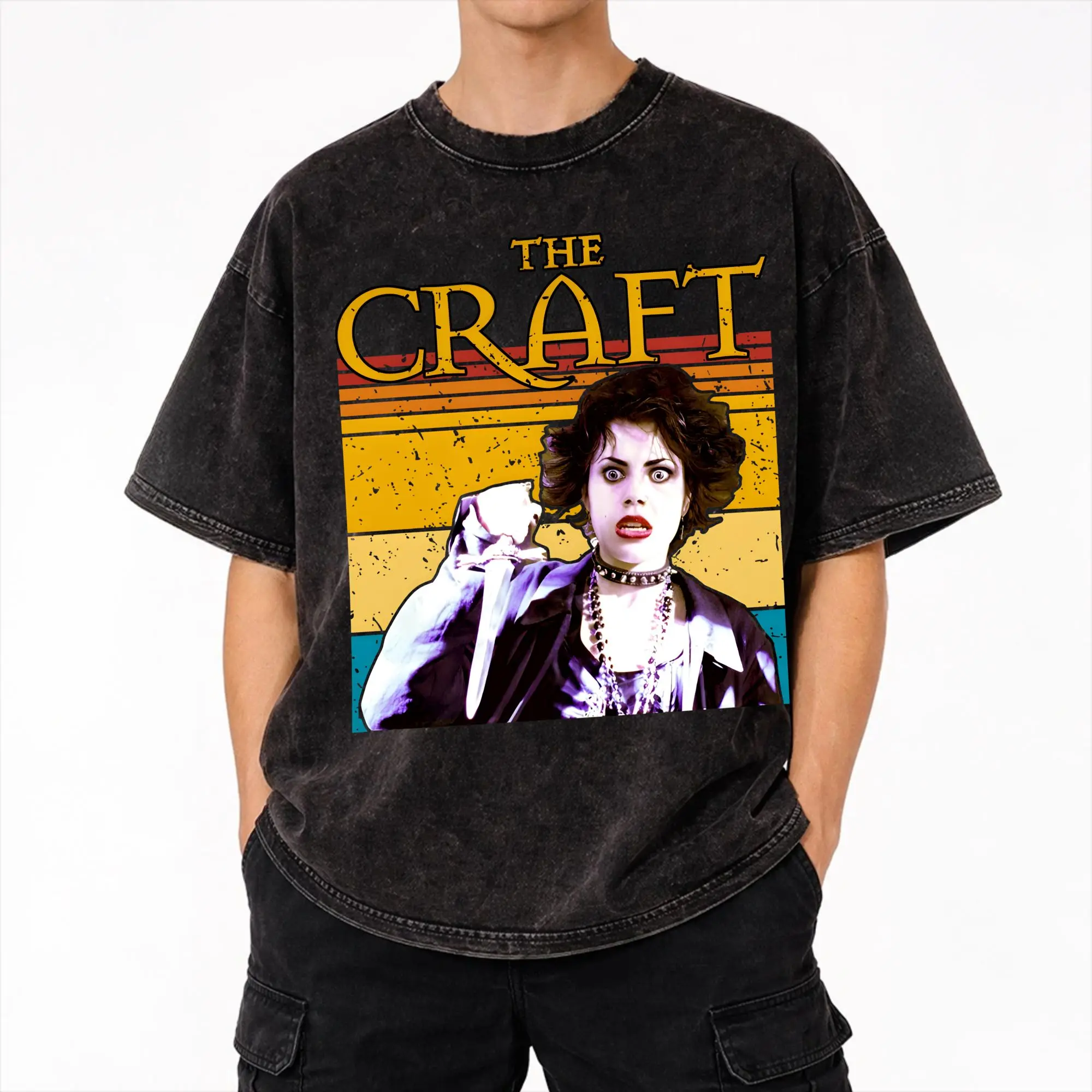 The Craft Movie Merch Washed T Shirts Men Women Streetwear Hip Hop T-Shirts Printed  Tees Tops 100% Cotton