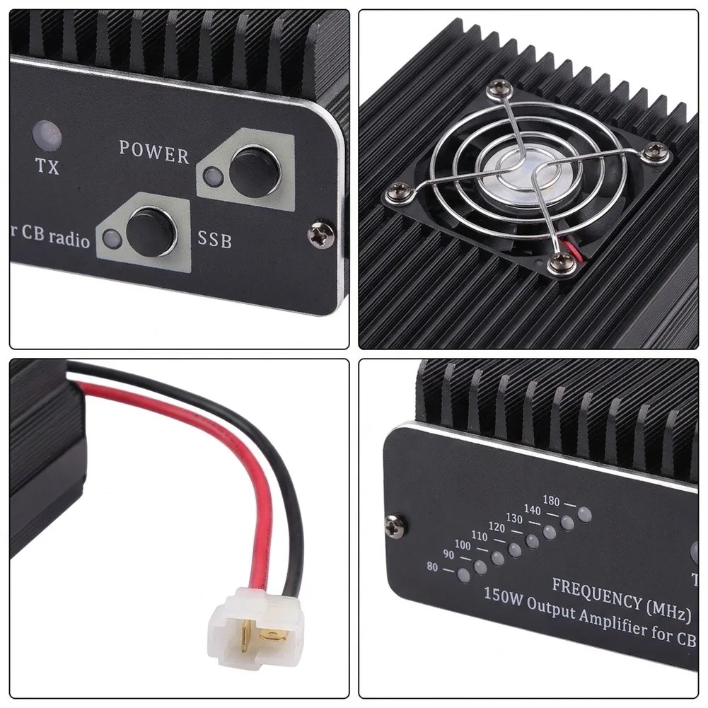 CB27 150W Power 25-30MHz For SSB For FM AM for cw Radio High Gain 120-160W Output Linear Amp For Ham CB Station Equipment