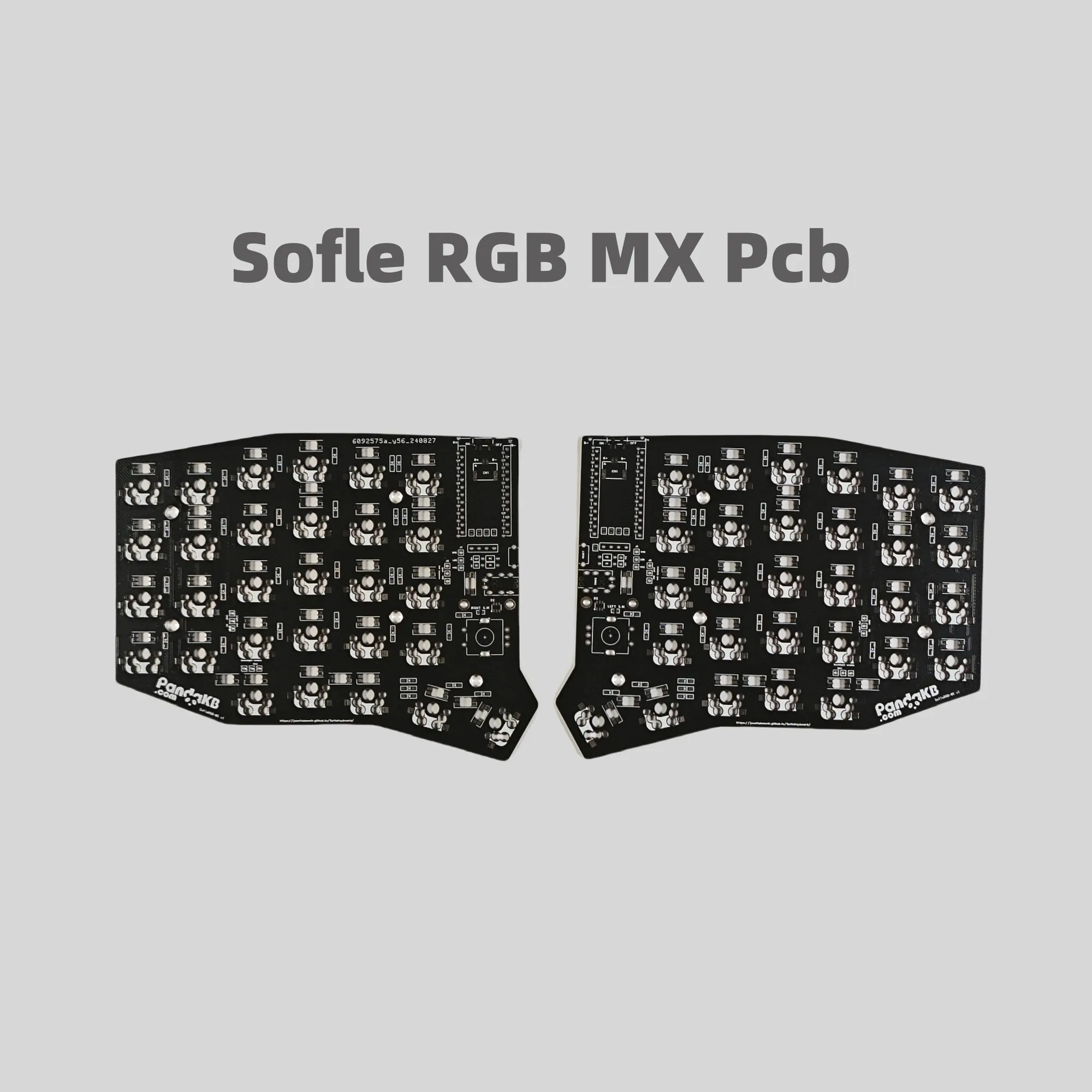 Sofle-teclado dividido RGB, accesorios PCB, cableado personalizado, teclado dividido inalámbrico, no preconstruido, ensamblaje del cliente, todas las piezas