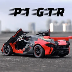 1:32 Mclaren P1 GTR Alloy Car Model Light & Sound Effect Diecast Car Toys for Boys Birthday Gift Toys Car Collection