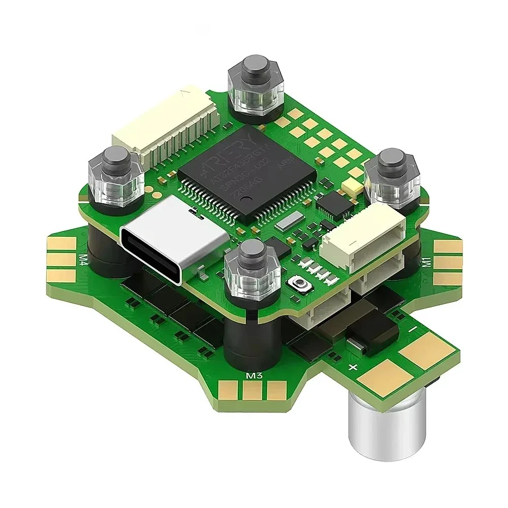 

Контроллер полета IFlight BLITZ Mini ATF435 с BLITZ Mini E55R 4-в-1 2-6S ESC/5,8 ГГц, 600 мВт, регулируемый VTX для RC FPV Drone