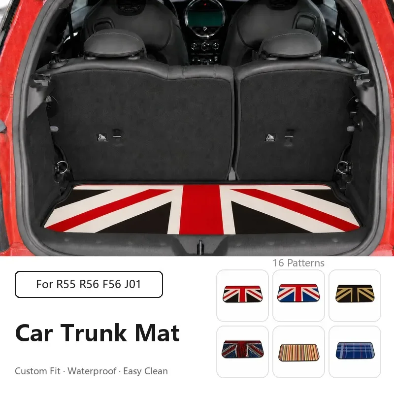 For MINI Cooper R55 R56 F56 J01 Car Rear Trunk Cargo Main Mat Liner Carpet Hardtop Anti-Slip Protector Pad