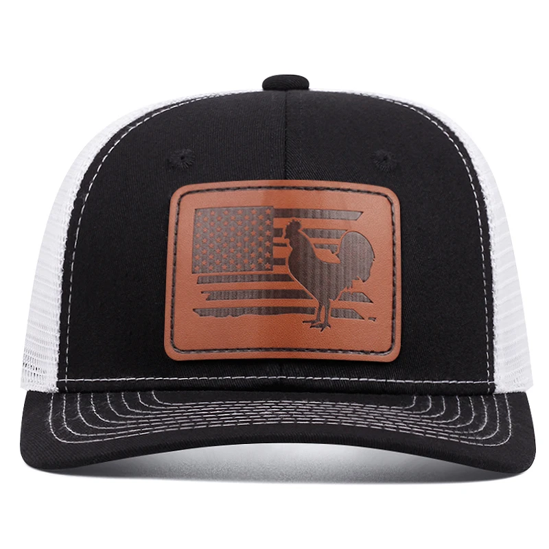 2025 Creative and Personalized New Webhat Richardson Rooster Street Hip Hop Skateboarding Hat Outdoor Flat Edge Hat Baseball Hat