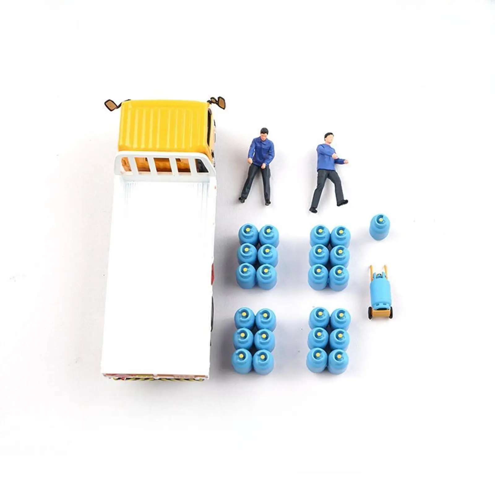 modellino-di-camion-leggero-per-trasporto-serbatoi-di-gas-portatile-leggero-pratico-professionale-scala-1-64-veicolo-da-collezione