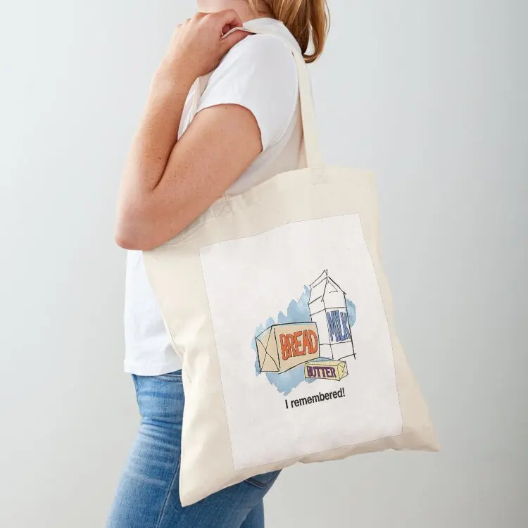Loaf of Bread, Container of Milk, Stick of Butter Tote Bag Big bag Canvas bag Canvas stote