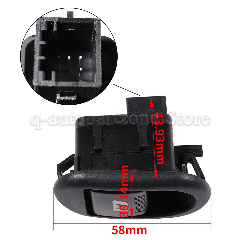 Electric Power Window Lifter Control Switch Button 6554.L7 96401469XT For Citroen C2 C3 II C3 Pluriel For Peugeot 1007