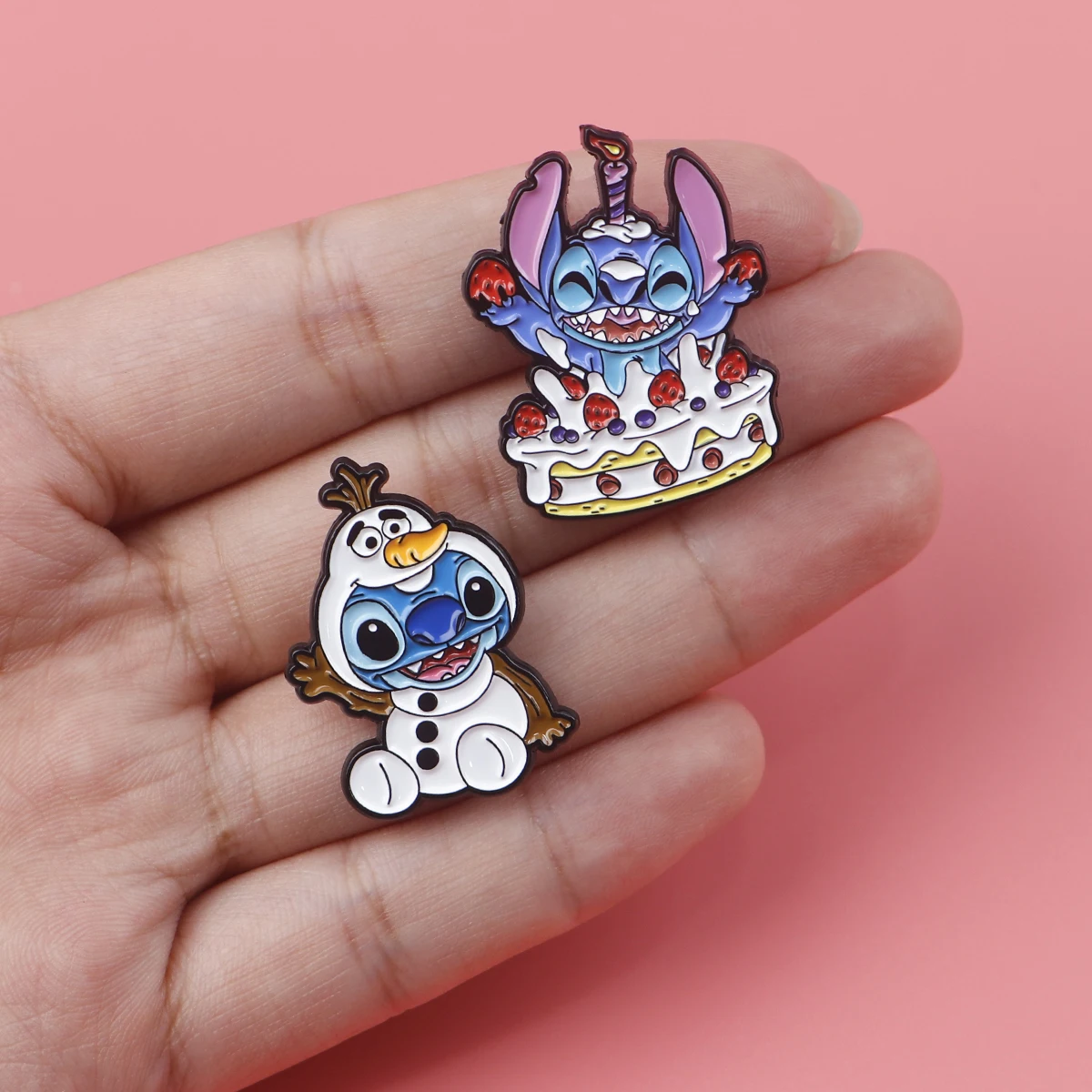 Cute Stitch Enamel Pins Yoda Baby Brooch Cute Frog Badges Metal Denim Shirt Lapel Pin Jewelry Accessories