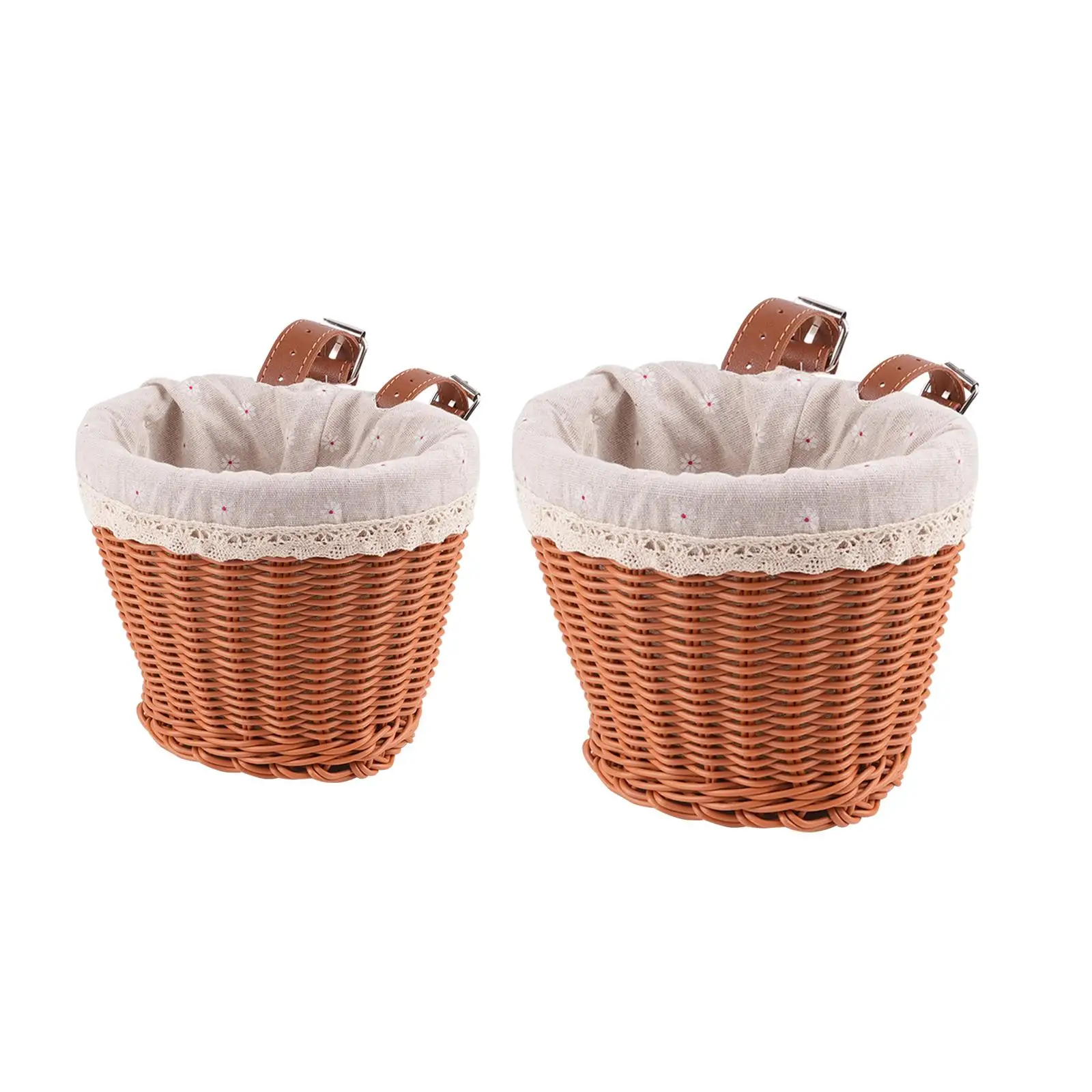 Bike Basket Liner Bike Accessories Easy to Install Woven Portable Bike Basket