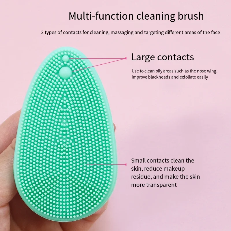 Beauty Facial Cleansing Brush Soft Oil-removal Makeup Removing Brush Dead Skin Removing Silicone Facial Scrub Belleza Y Salud