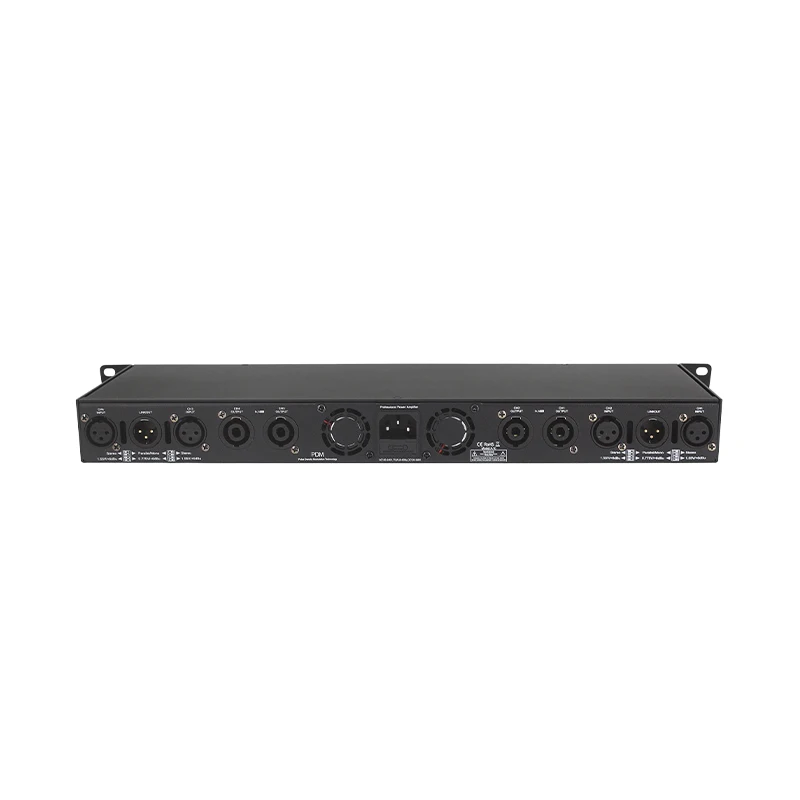 Gooermi 2/4 Channel Professional Digital Power Amplifier With Power Switch Volume Adjustment Knob For Speaker Stage DJ