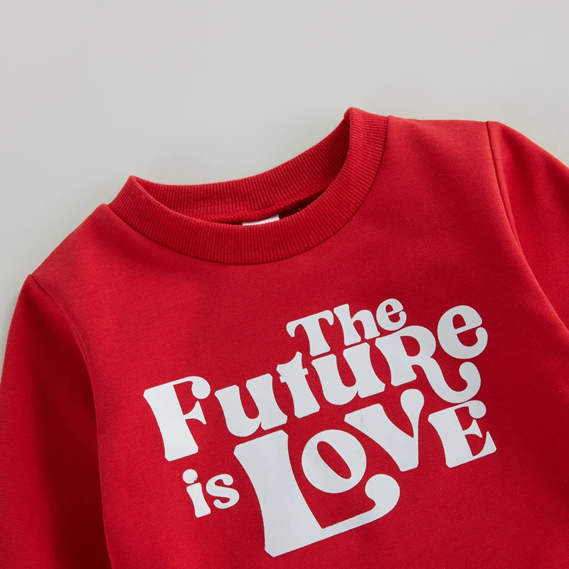 Kids Fall Sweatshirt with Long Sleeve and O Neck featuring Letter Print Design for Casual Pullover Style