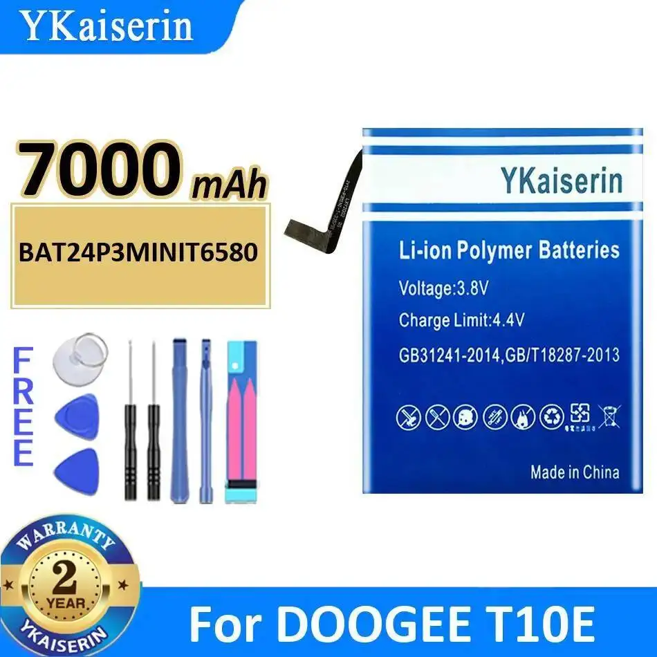 Bateria do telefonu komórkowego o dużej pojemności BAT24P3MINIT6580 7000Mah do Doogee T10E o długiej żywotności