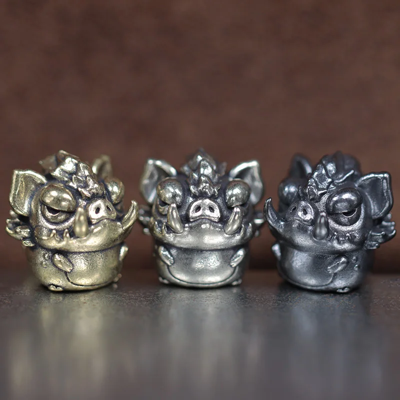 

Cute Wild Boar Brass Knife Beads EDC Outdoor Paracord Handmade DIY Bracelets Accessories Umbrella Rope Woven Lanyard Pendants ﻿