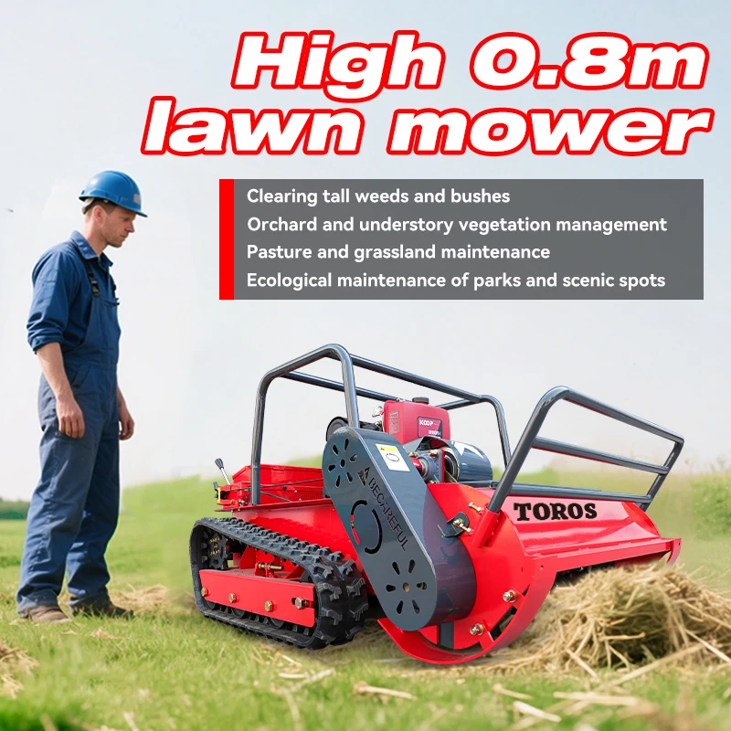 

Lawn Mower Farm Crawler Wheel Self Propelled Robot Grass Cutter Customized Lawn Mower