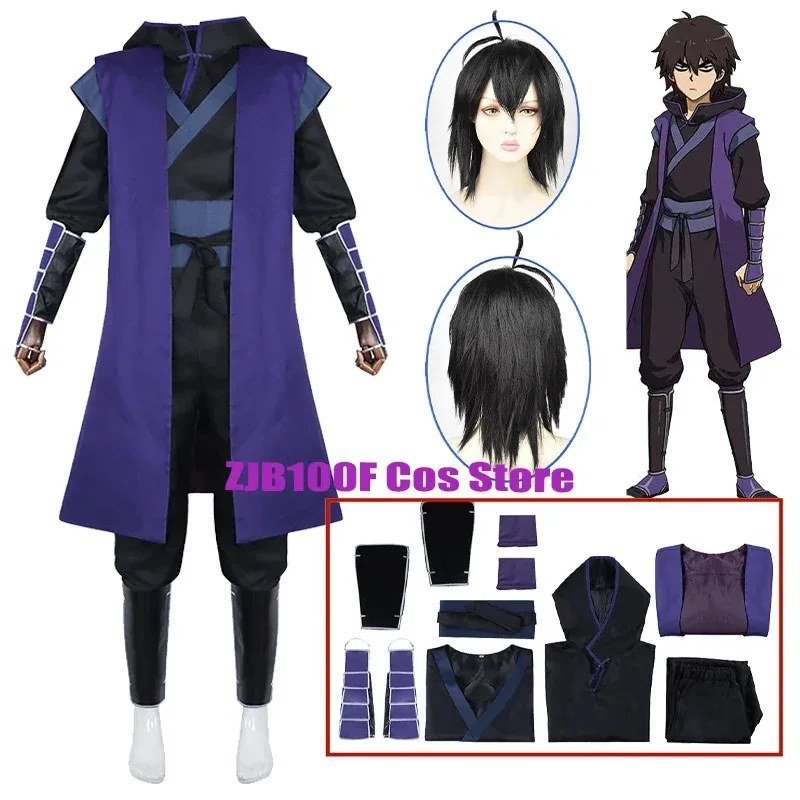 ❤ Anime Manga tijera siete Cosplay disfraz peluca trece asesinos siete Sudadera con capucha capa uniforme Xiao Fei disfraz apasionado adulto M ★ ❤ ★