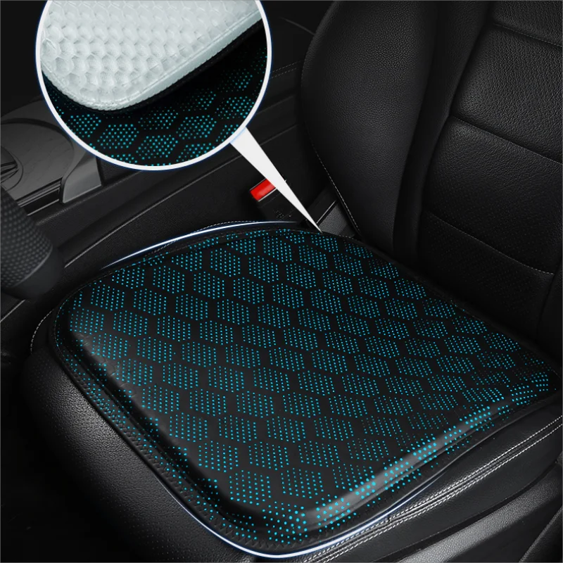 3D Hip Protector Leather Car Seat Cushion Honeycomb Gel Comfortable and Breathable Pressure Reducing , for Car, Home and Office