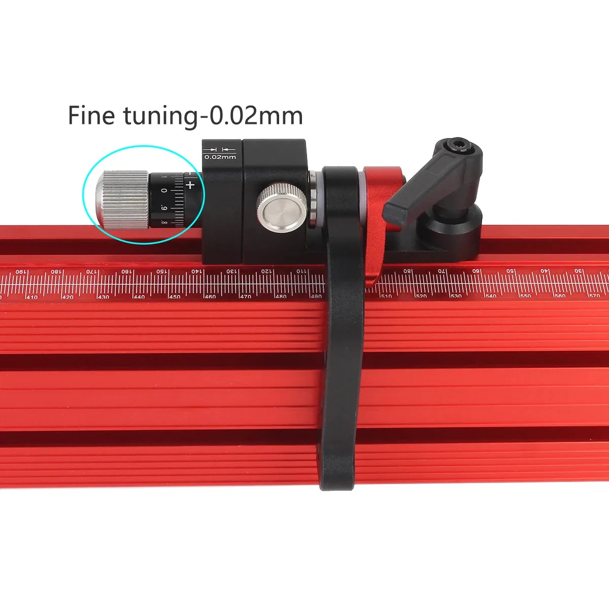Woodworking Fine Tuning Limiter 0.02mm Aluminum Router Fence Saw Table Locator