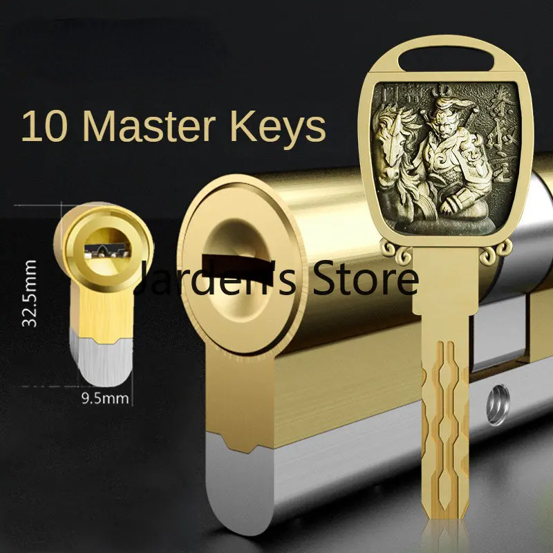 

65-115mm Lock Cylinder,European standard lock cylinders Outdoor door locks,10 Pieces Master Keys Double Lock Cyinder,Home Lock