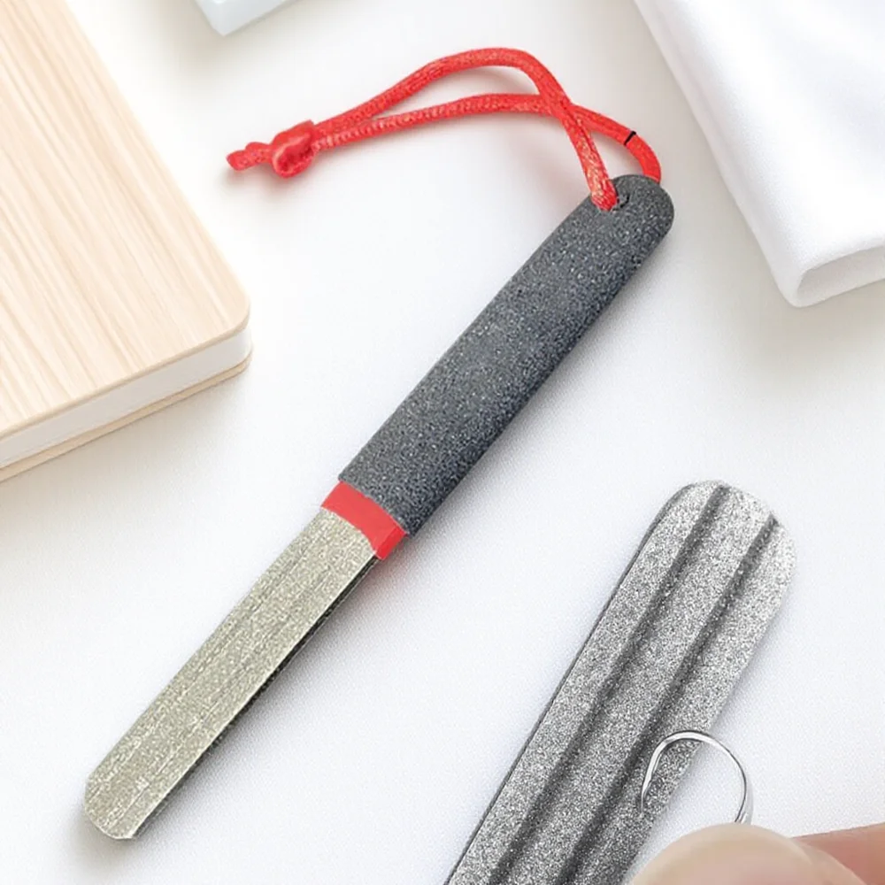 Diamond Fishing Hook Sharpener Treble Hook Sharpening Tool Fishing Tackle Accessory Fishing Gear