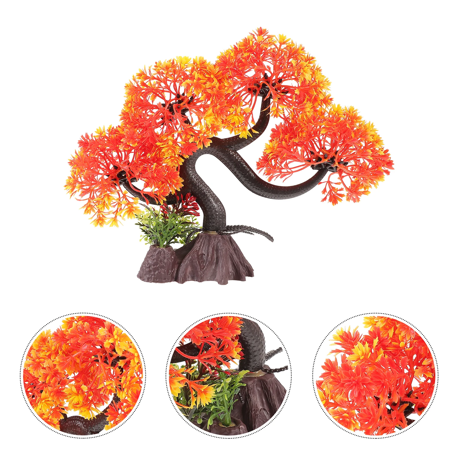 

Porch Simulated Tree Decoration Fish Tank Ornament Plastic Aquarium Decorations