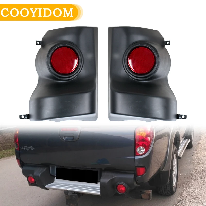 

For Mitsubishi L200 2005-2014 Rear Bar Corner Light Brake Lights Rear Bumper Light Signal Lamp Cover Car Accessories No Bulb