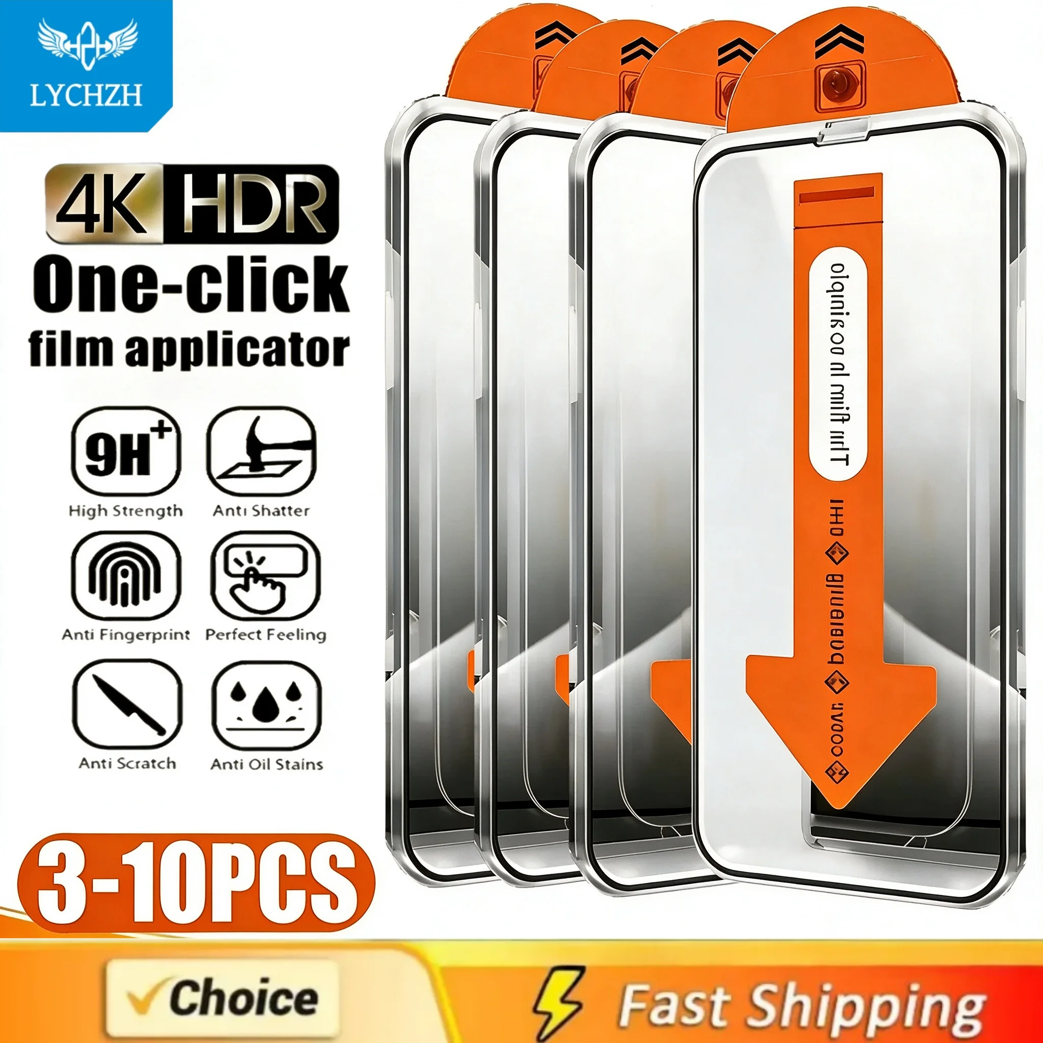 3-10PCS Dust Free Installation HD For Samsung S25 S24 S23 S22 S21  S26 Plus Ultra Screen Protector Tempered Glass