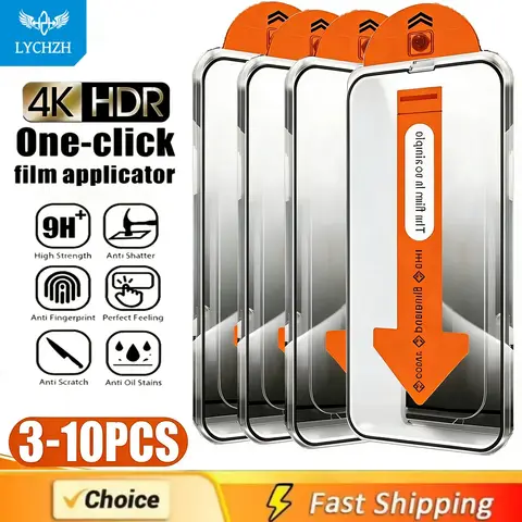 3-10PCS Dust Free Installation HD For Samsung S25 S24 S23 S22 S21  S26 Plus Ultra Screen Protector Tempered Glass
