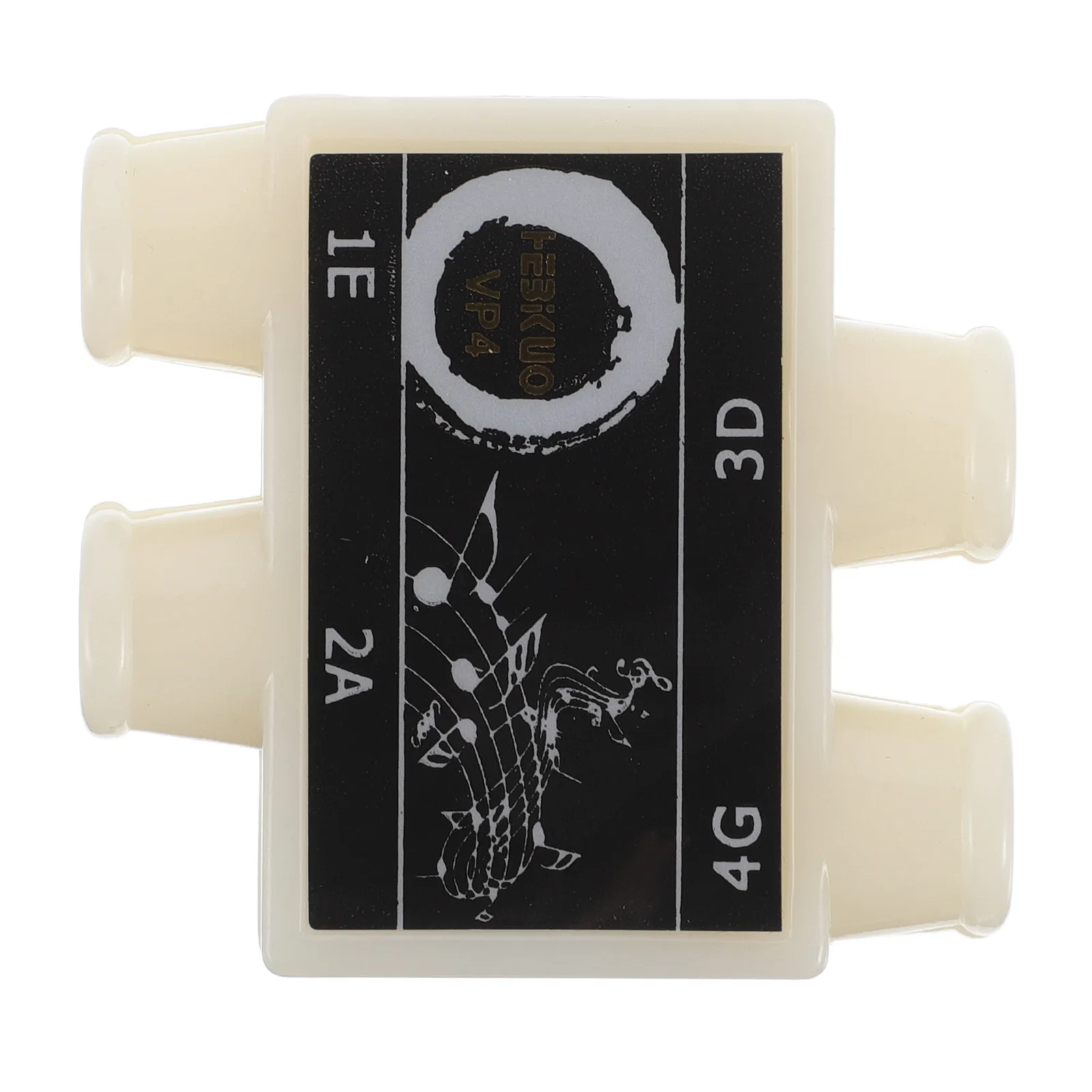 

Accurate Pitch Tuning Pipe White Four-Hole for Guitar Ukulele Easy Use Tool for Beginners Professionals Musical Accessory