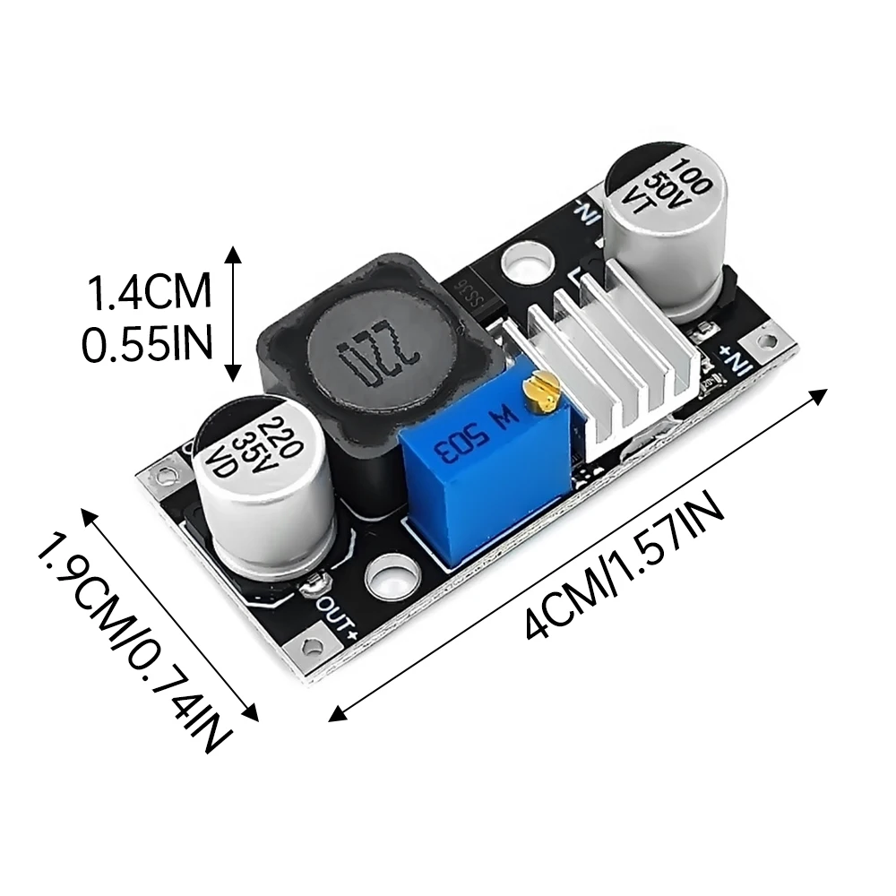 3A DC 6-40V Step Down Power Supply Module To 3.3V/5V/9V/12V/24V 2.5-26V DC Adjustable Voltage Regulator Module Step Down Module