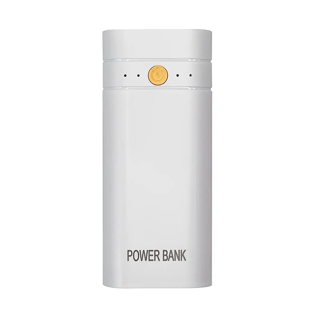 Neue 5V 2A 2x18650 Power Bank Box Kit Anti Reverse Verbindung TYPE-C Ausgang Ports Kunststoff Shell tragbare Batterie Ladegerät Fall
