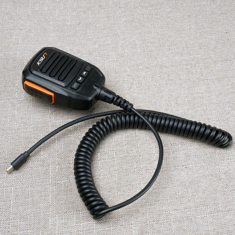Microfono a spalla a mano per walkie talkie per rete 4g zello Radio ZL35 ZL38 bidirezionale tipo C KSUN accessori radio