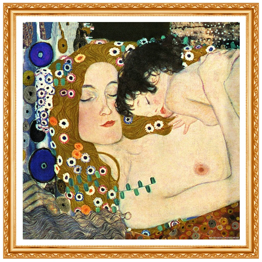 Gustav KLIMT 5d Diamond Painting mother's love Pattern full diamond Embroidery,Cross Stitch kits for Christmas decor stickers