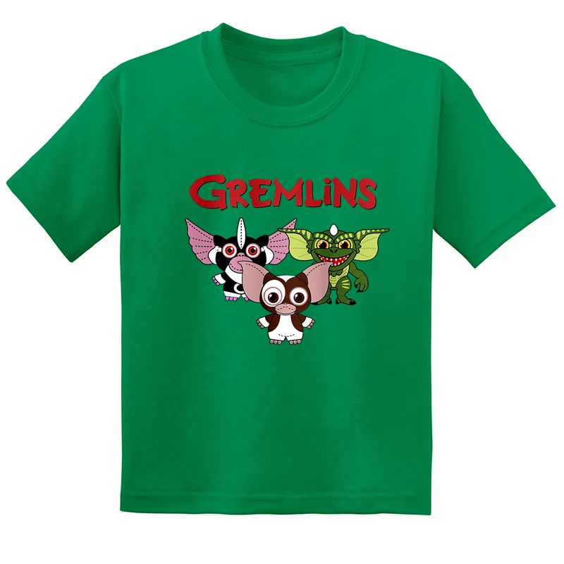 Cute Gremlins Gizmo Cartoon Print Funny Kids T shirt Summer Casual Kawaii Children Clothes Short Sleeve Baby Boys Girls T-Shirts