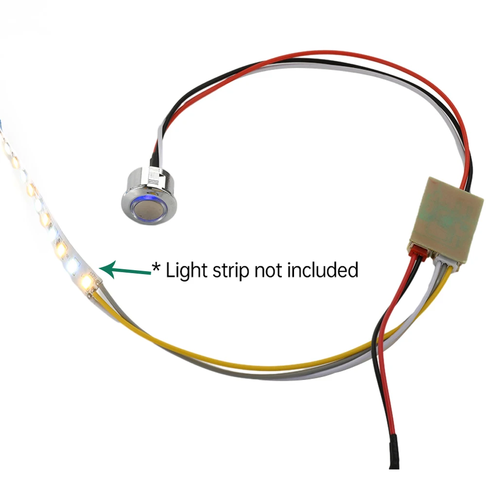 8-12V LED Dimmer Touch Switch for LED Strip Light Stepless Dimming Brightness Control Board Dimmer Button Control IP68 dustproof