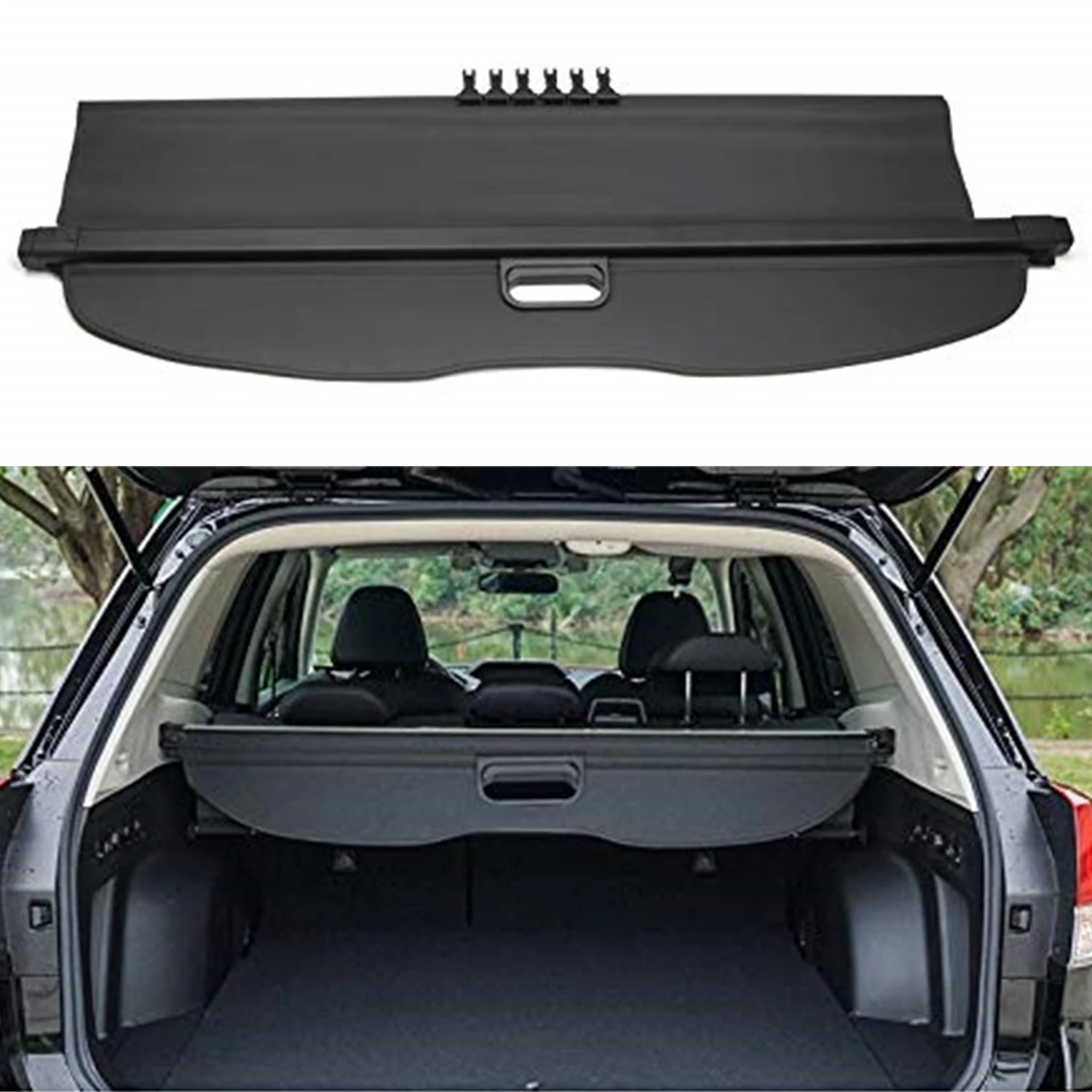 

for Subaru Forester SK 2019 2020 2021 2022 Car Retractable Rear Trunk Cargo Cover Security Shield Shade Luggage Cover 1Set