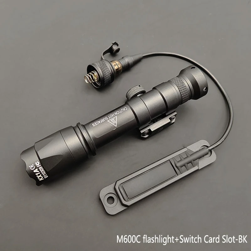 Taktische Ausrüstung M600C M600 M300 Taschenlampe LED AR15 Jagd-Scout-Licht Hohe Lumenleistung Druckschalter mit M-System/20MM Taschenpolster – Detail 4