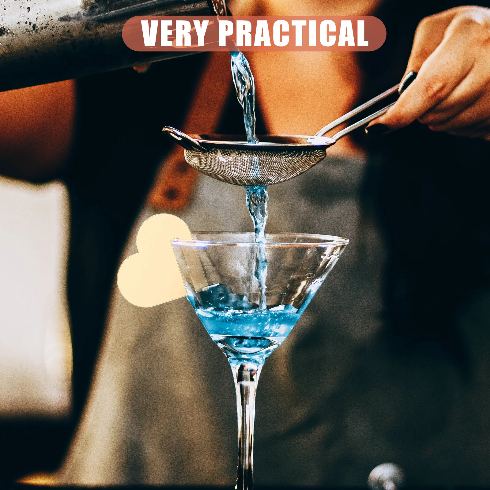 

30Pcs Transparent Acrylic Wine Charms Sturdy Easy Install Drink Tags for Parties Events Drink Tags Wine Cup Markers