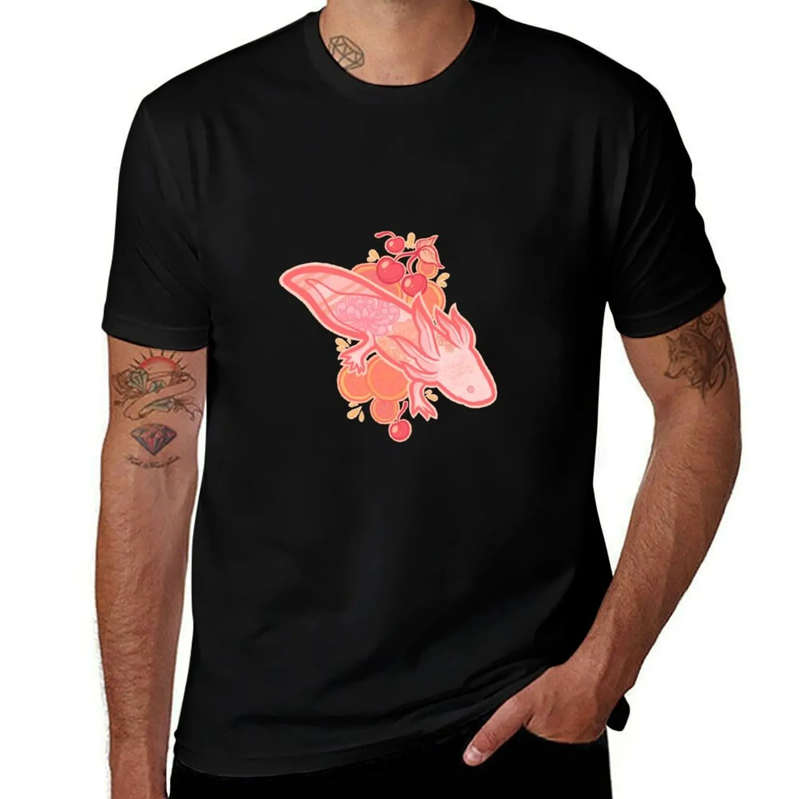 

Fruity Axolotl T-Shirt anime t shirts clothes summer tops graphic tee shirt mens graphic t-shirts hip hop