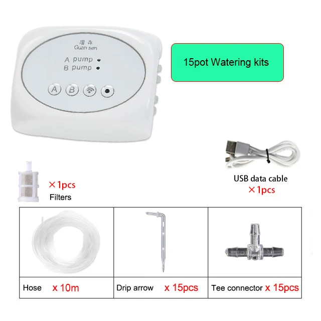 WiFi Smart Garden Irrigation Controller Plant Automatisch druppelirrigatiesysteem Kit Mobiele telefoonbediening Watering Timer-apparaat
