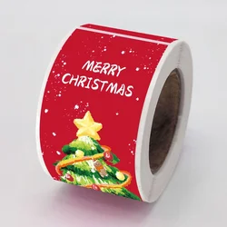 150Pcs Cute Merry Christmas Stickers Christmas Seal Labels Small Business Gift Box/Bag Decorative Packaging Sealing Stickers Tag