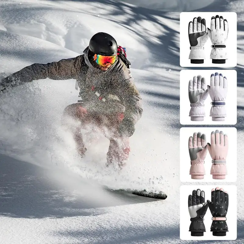 

Warm Ski Gloves Snowboard Touchscreen Gloves Windproof Waterproof Thick Winter Gloves Gloves Outdoor Gear For Snowboarding