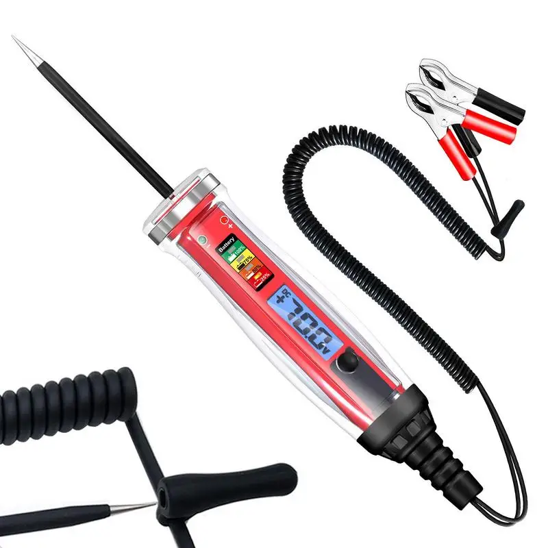 

Test Light Automotive Circuit Tester Probe Pen Voltage Tester Pen Universal Digital Display Tester Probe Automobile Fault Test