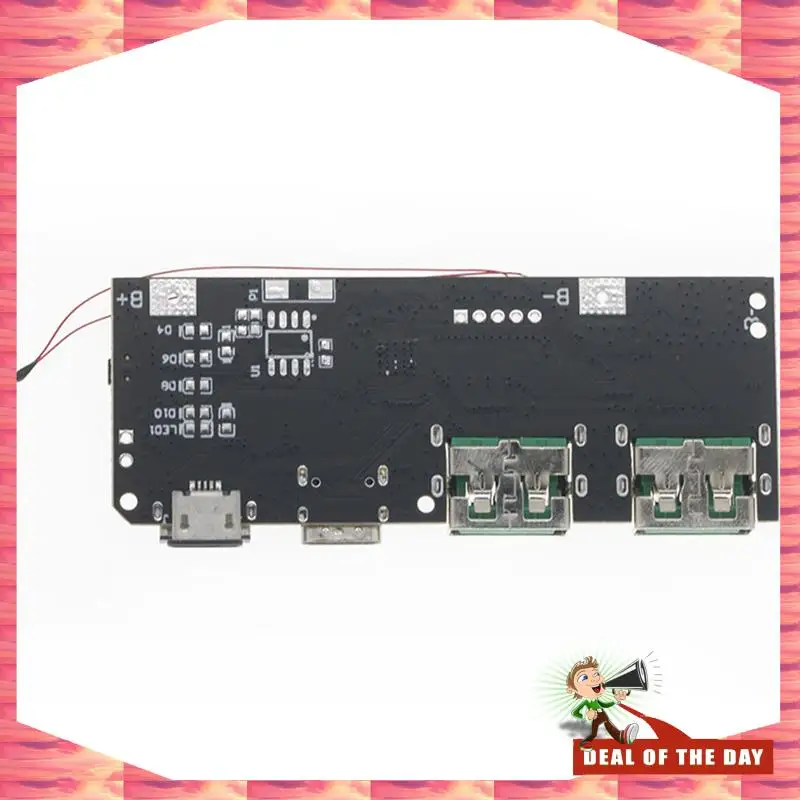 Levering 24 uur QC4.0 QC3.0 LED Dual USB 5V 4.5A 22.5W Micro/Type-C USB Mobiele Power Bank 18650 Oplaadmodule Temperatuur Pro