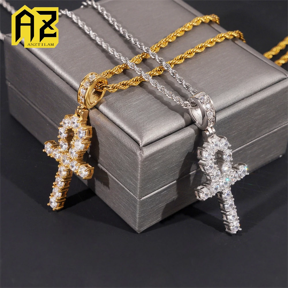 

Anztilam 316L Stainless Steel Cross Pendant Necklace Long Link Chain for Women Men With Zircon Hip Hop Jewelry Free Shipping