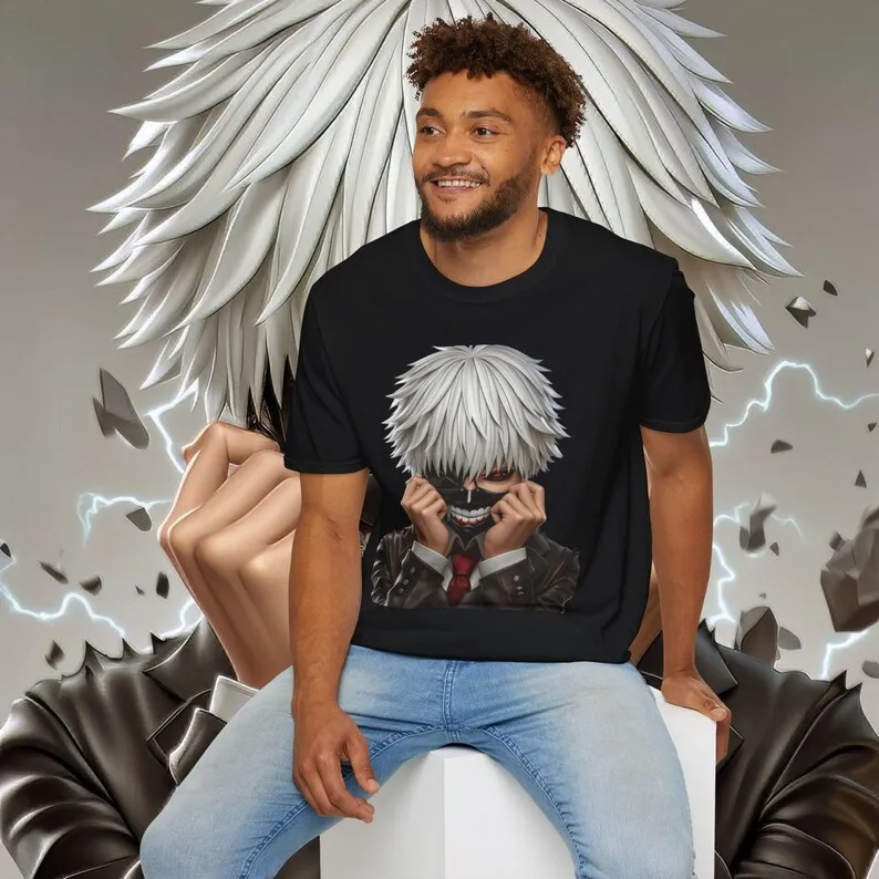 Tokyo Ghoul 3D T-shirt % Premium Quality Graphic Tee for Fans & Collectors - Unique Anime Apparel in Various Sizes