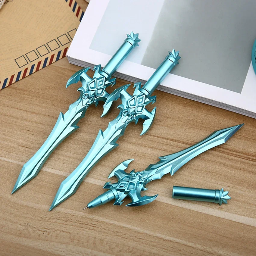 1PC Creative Games Arms Sword Props Black Gel Pen Student Writing School Study Stationery Office Supplies