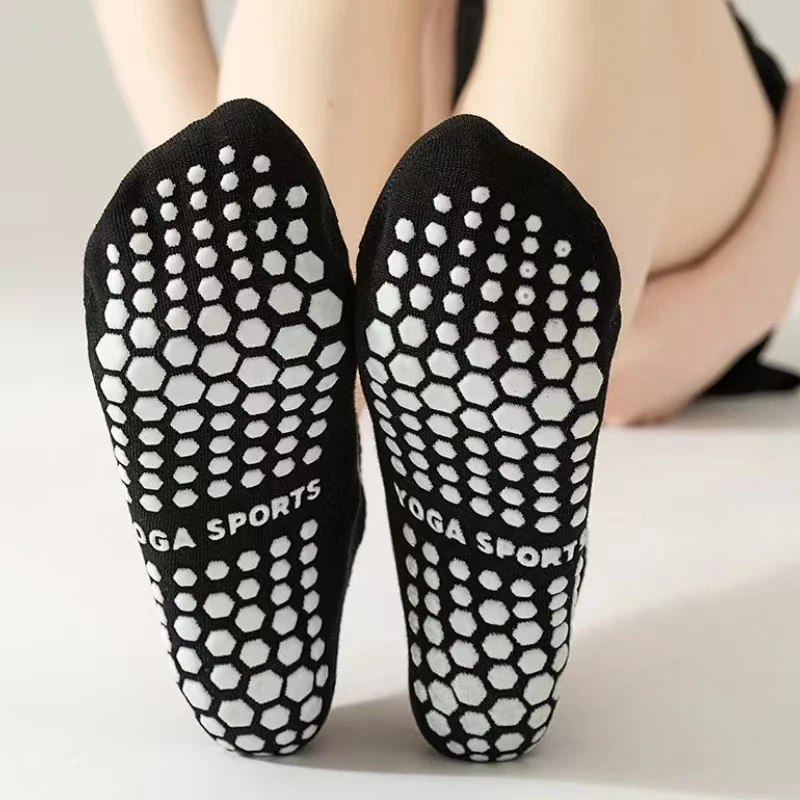 1/3 Paar Mädchen-Yoga-Socken, Professionelle Damen-Indoor-Fitness-Trampolin-Tanzsocken, für Sprungübungen, Rutschfeste Sportsocken – Detail 8