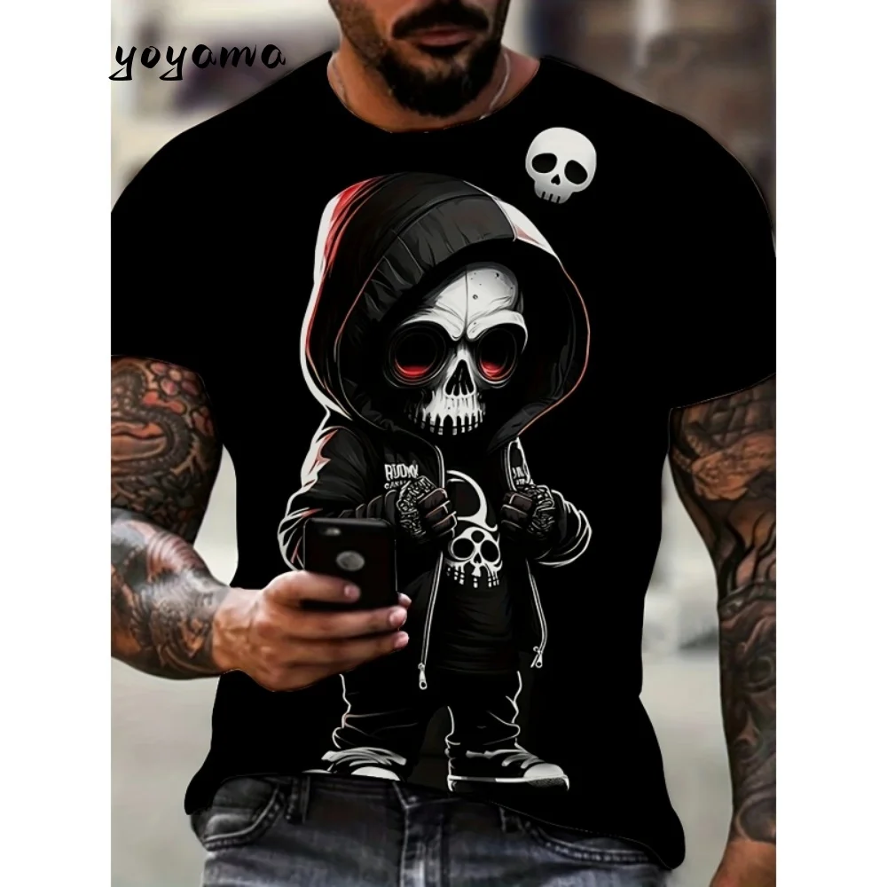 Men's T-Shirt Summer Monkey Pattern Cool 3D Printed T-Shirt Casual Men Top Street Large Men's Clothing Fashion Men Short Sleeve
